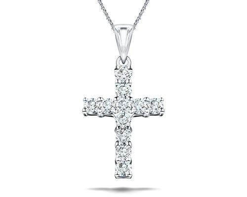 Diamond Cross Necklaces & Pendants | All Diamond