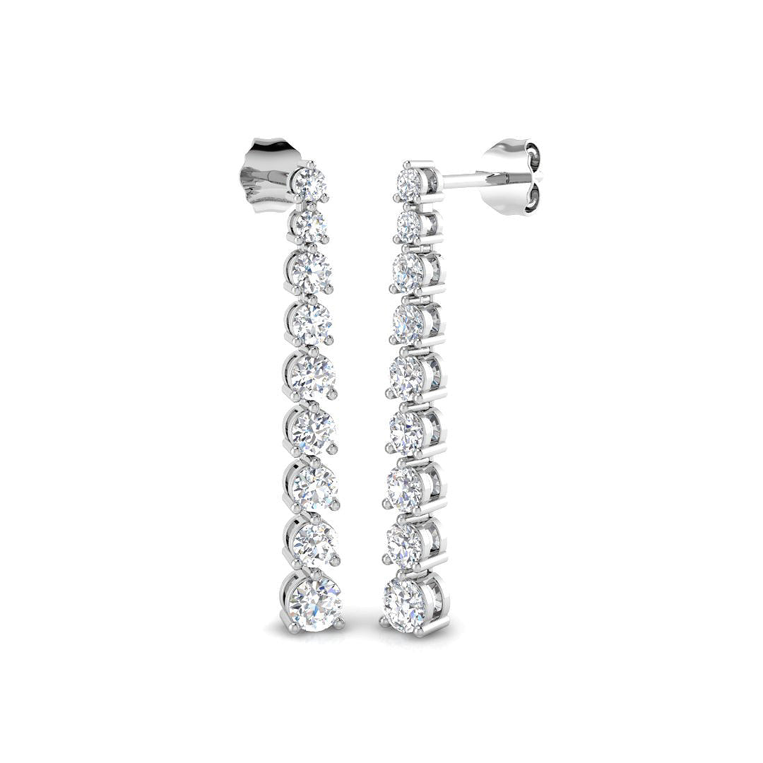 Diamond Drop Earrings | All Diamond