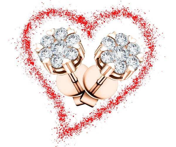 Diamond Earrings for Valentines | All Diamond