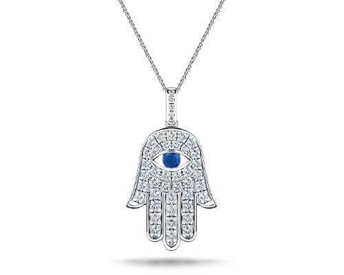 Evil Eye Diamond Pendants and Necklaces | All Diamond