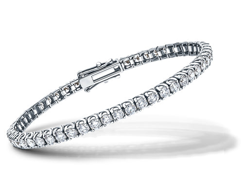 White Gold Diamond & Gemstone Bracelets | All Diamond