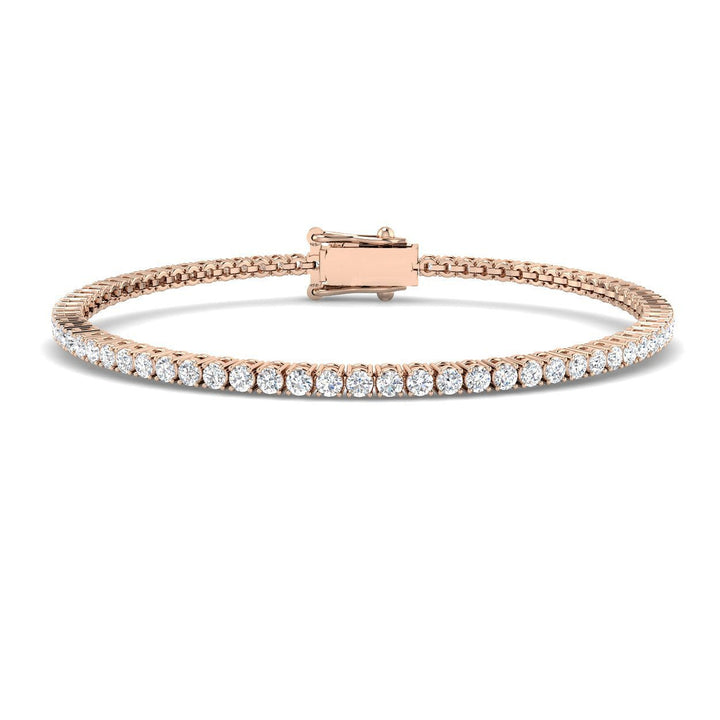 Classic Diamond Tennis Bracelet 2.00ct G/SI in 18k Rose Gold
