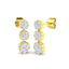 Diamond Cluster Drop Earrings 0.50ct G/SI Quality set in 18k Yellow Gold - All Diamond