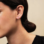 Diamond Huggie Hoop Earrings 0.20ct G/SI Quality in 18k Yellow Gold - All Diamond