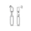 Diamond Paperclip Earrings 0.70ct G/SI Quality in 9k White Gold