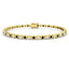 Sapphire & Diamond Tennis Bracelet 2.25ct in 18k Yellow Gold - All Diamond