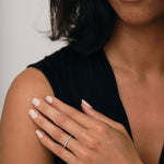 16 Stone Half Eternity Ring 0.15ct G/SI Diamonds in Platinum - All Diamond