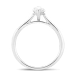 Certified Marquise Diamond Engagement Ring 0.70ct G/SI 18k White Gold - All Diamond