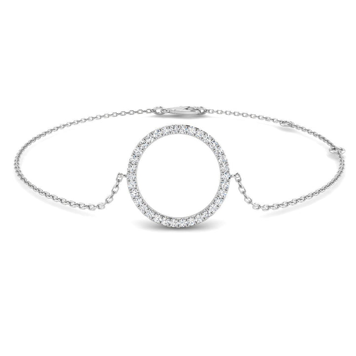 Circle of Life Diamond Bracelet 0.15ct G/SI in 18k White Gold