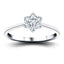 Diamond 0.25ct G/SI Quality 18k White Gold Cluster Ring - All Diamond