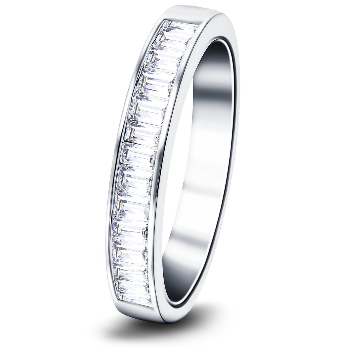 A Sparkling Choice: The Story Behind the Diamond Baguette Channel Half Eternity Ring Cover