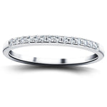 Diamond Channel Set Half Eternity Ring 0.15ct G/SI 18k White Gold - All Diamond