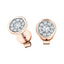 Diamond Cluster Circle Earrings 0.30ct G/SI Quality 18k Rose Gold