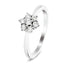 Diamond Cluster Floral Ring 0.50ct Look G/SI Quality in 9k White Gold - All Diamond