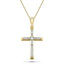 Diamond Cross Necklace with 0.25ct G/SI Diamonds in 9K Yellow Gold