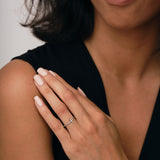 Diamond Cross Ring 0.06ct G/SI Quality in 9k White Gold - All Diamond