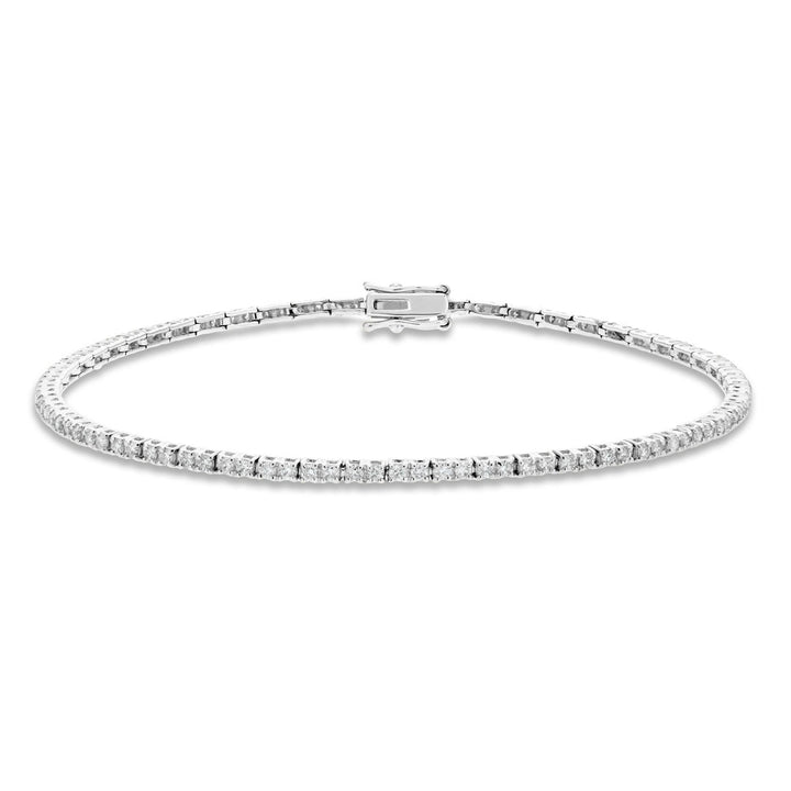 Classic Diamond Tennis Bracelet 1.15ct G/SI in 9k White Gold