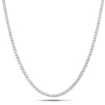 Diamond Tennis Necklace 10.00ct Look G/SI Quality Set in Silver - All Diamond