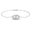 Evil Eye Diamond Bracelet 0.40ct G/SI Quality in 18k White Gold