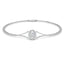 Oval Halo Diamond Bracelet 0.30ct G/SI Quality in 18k White Gold
