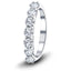 Seven Stone Diamond Ring with 0.33ct G/SI Quality in 18k White Gold