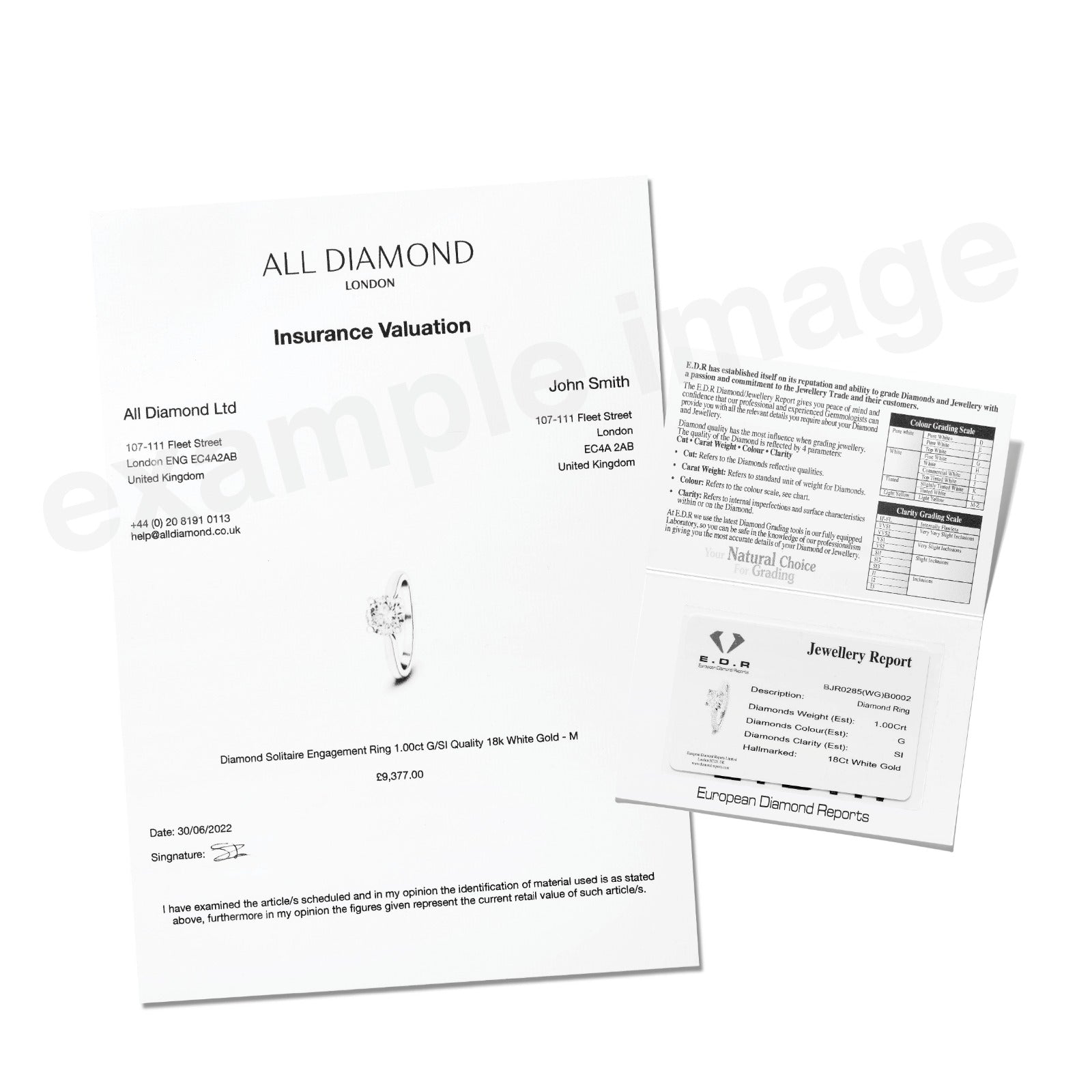 Three Stone Diamond Ring 0.50ct G/SI Quality in Platinum - All Diamond