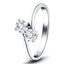 Two Stone Diamond Ring 0.45ct G/SI In 18k White Gold