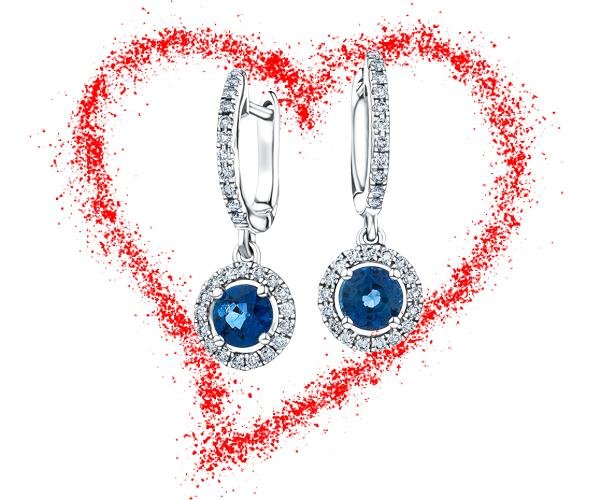 Diamond Drop Earrings for Valentines | All Diamond