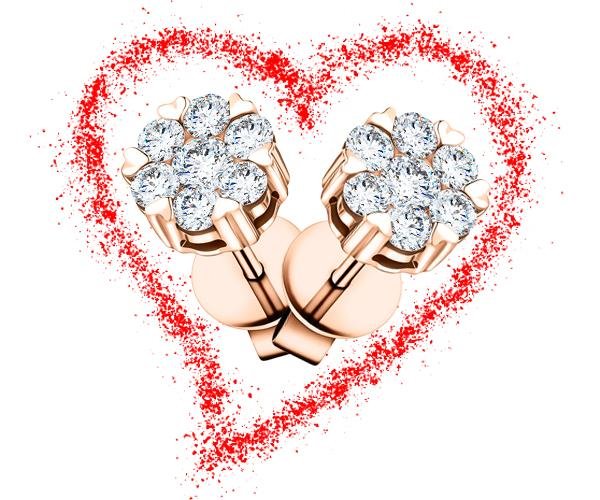 Diamond Earrings for Valentines | All Diamond