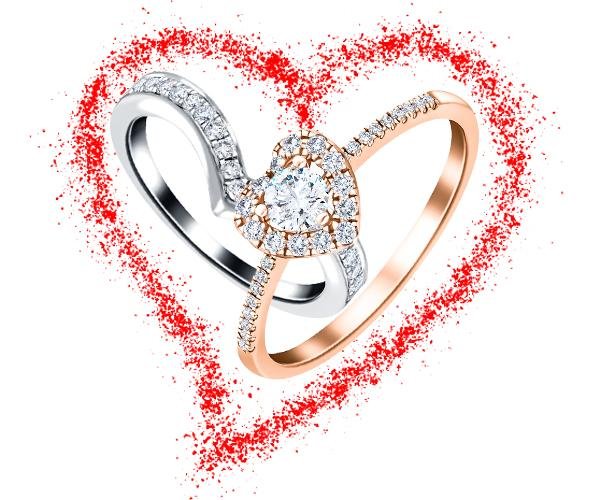 Diamond Rings for Valentines | All Diamond