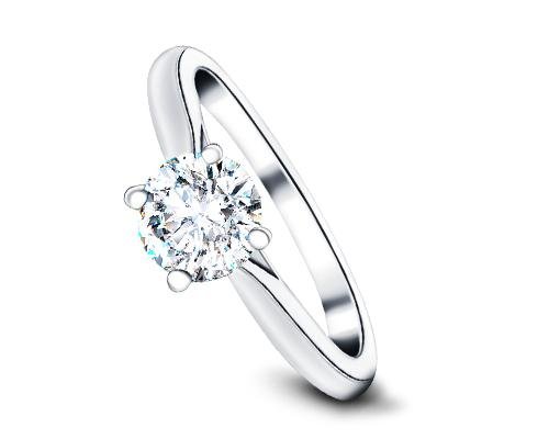 Diamond Solitaire Engagement Rings | All Diamond