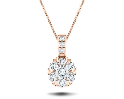 Rose Gold Diamond & Gemstone Necklaces | All Diamond