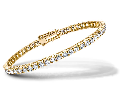 Yellow Gold Diamond & Gemstone Bracelets | All Diamond
