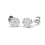 18k White Gold Diamond Cluster Earrings 0.50ct in G/SI Quality