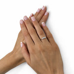 18k Yellow Gold 0.60ct G/SI Diamond Three Stone Ring - All Diamond