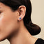 2.55ct Blue Sapphire & Diamond Oval Cluster Earrings 18k White Gold - All Diamond