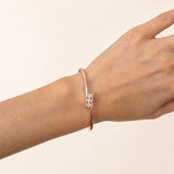Tension Set Diamond Bangle 0.75ct G/SI Diamond in 18k Rose Gold