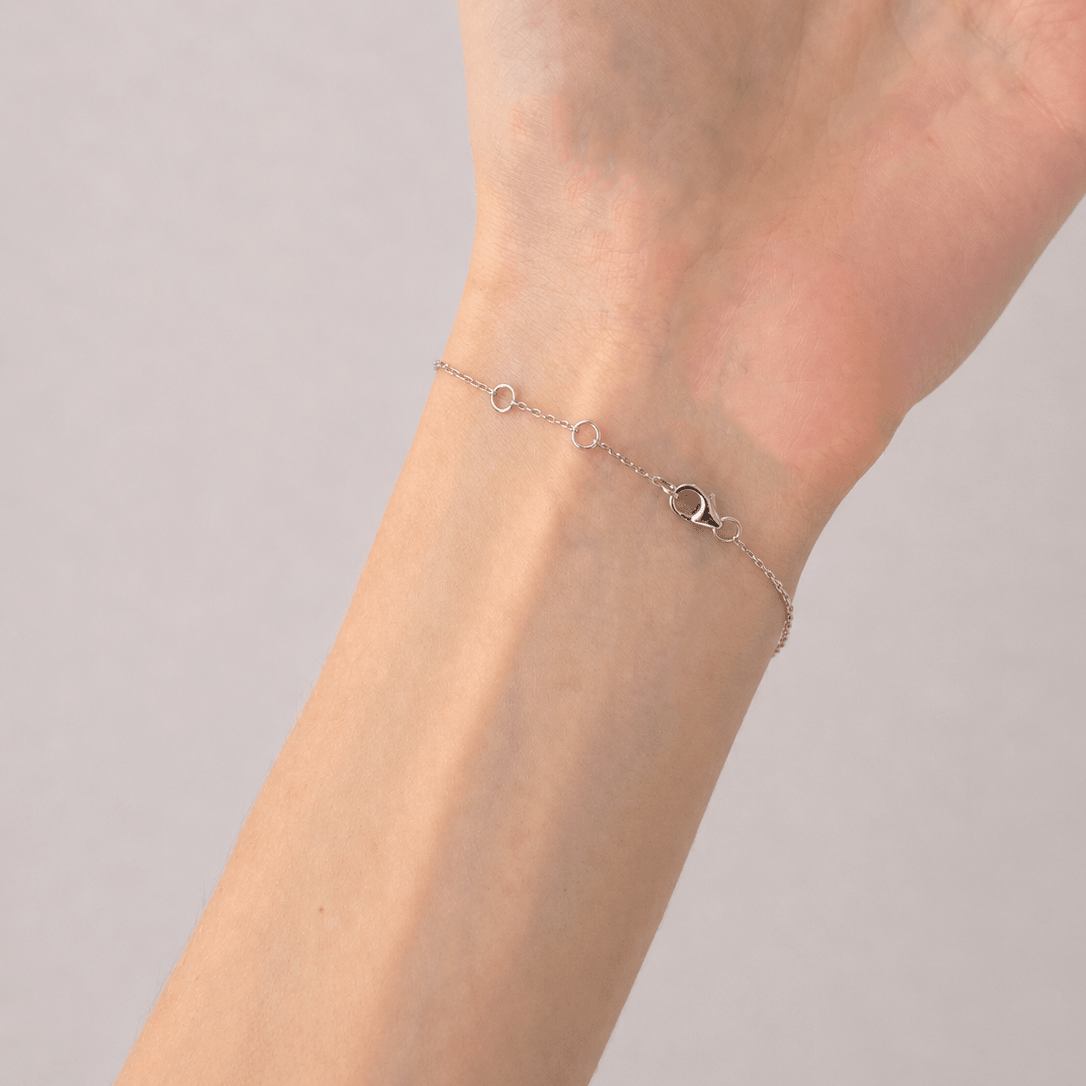 Circle of Life Diamond Bracelet 0.15ct G/SI in 18k White Gold - All Diamond