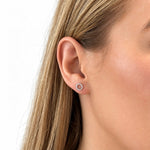 Circle of Life Diamond Earrings 0.15ct G/SI Quality 18k White Gold - All Diamond