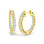 Classic Diamond Hoop Earrings 1.00ct G/SI Quality 18k Yellow Gold - All Diamond