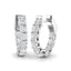 Classic Diamond Hoop Earrings 2.00ct G/SI Quality 18k White Gold