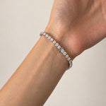 Classic Diamond Tennis Bracelet 13.00ct G/SI in 18k White Gold - All Diamond