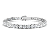 Classic Diamond Tennis Bracelet 13.00ct G/SI in 18k White Gold - All Diamond