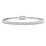 Classic Diamond Tennis Bracelet 3.00ct G/SI in 18k White Gold - All Diamond