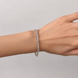 Classic Diamond Tennis Bracelet 8.00ct G/SI in 18k White Gold - All Diamond
