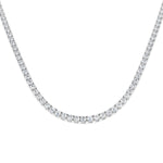 Classic Diamond Tennis Necklace 35.91ct G/SI Quality 18k White Gold - All Diamond