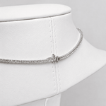 Classic Diamond Tennis Necklace 4.50ct G/SI Quality 18k White Gold - All Diamond