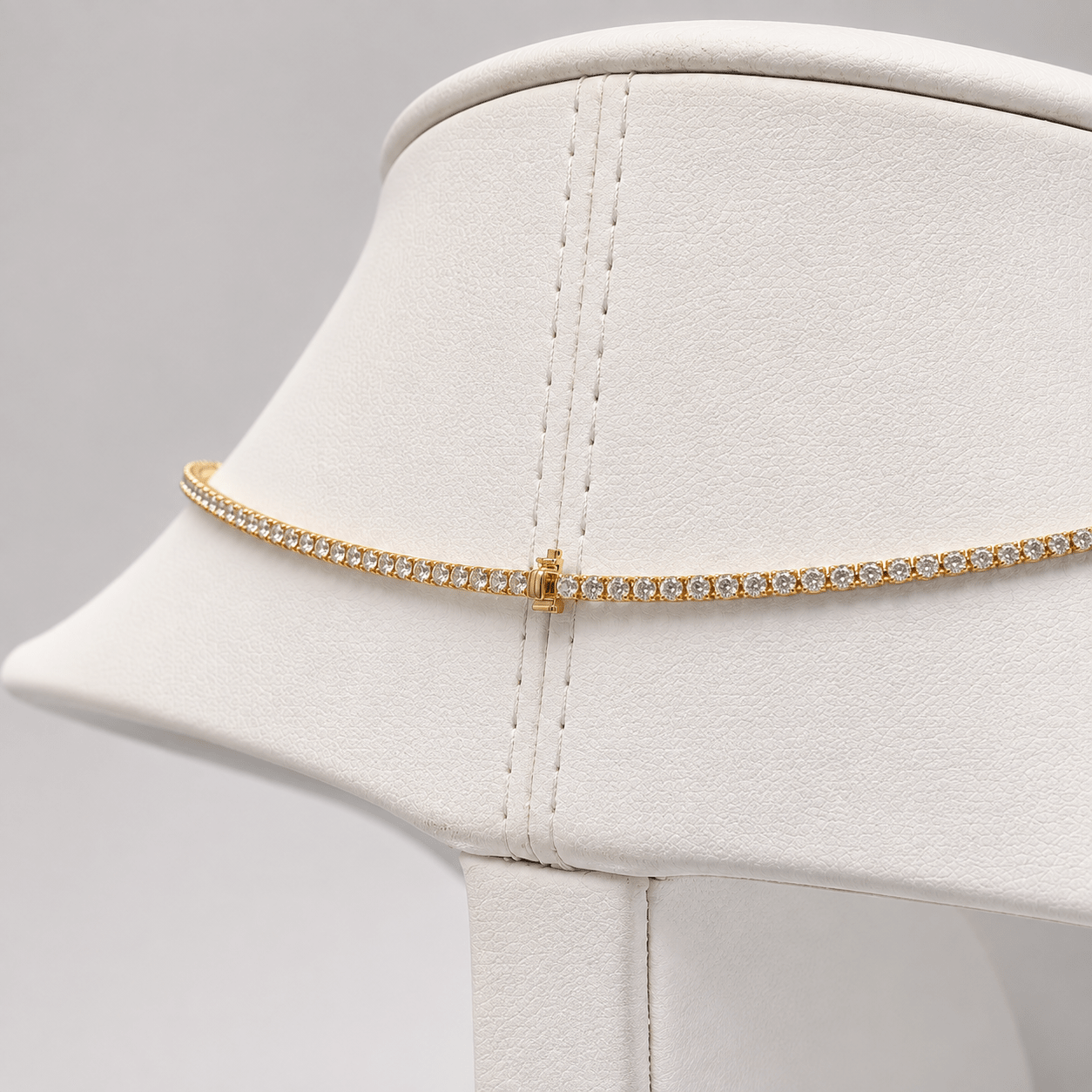Classic Diamond Tennis Necklace 4.50ct G/SI Quality 18k Yellow Gold - All Diamond