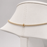 Classic Diamond Tennis Necklace 4.50ct G/SI Quality 18k Yellow Gold - All Diamond