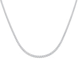 Classic Diamond Tennis Necklace 8.50ct G/SI Quality 18k White Gold - All Diamond